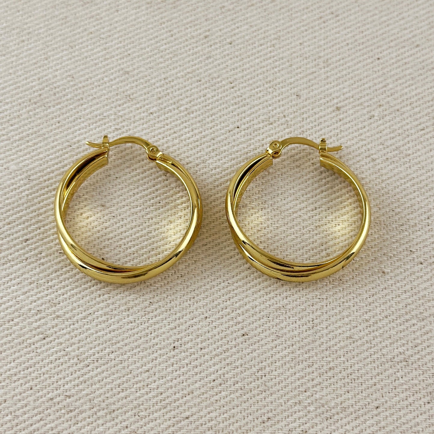 28mm Double Hoop Earrings