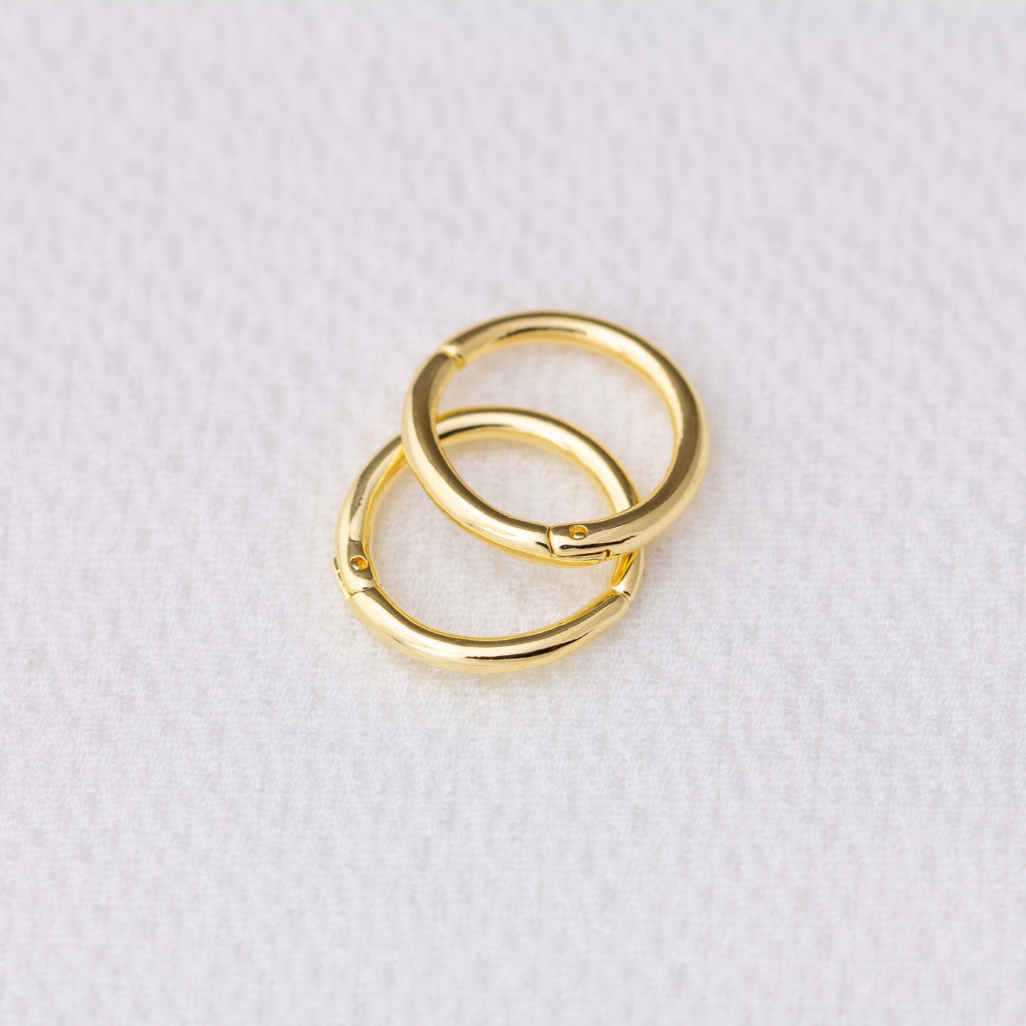 Mini Seamless Clicker Hoop Earrings - Small Hinged Hoops for Stacking