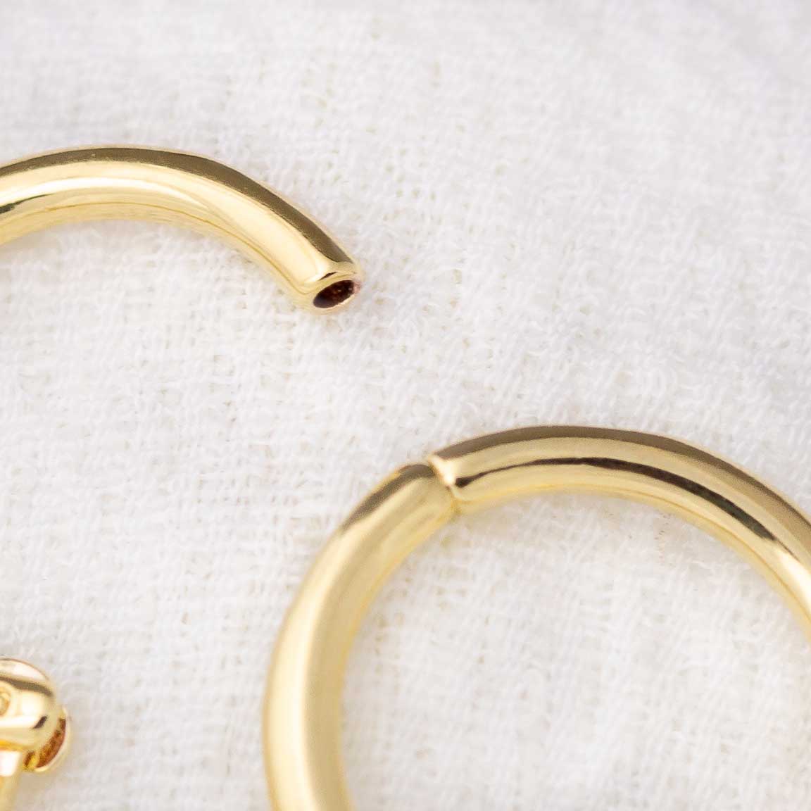 Mini Seamless Clicker Hoop Earrings - Small Hinged Hoops for Stacking