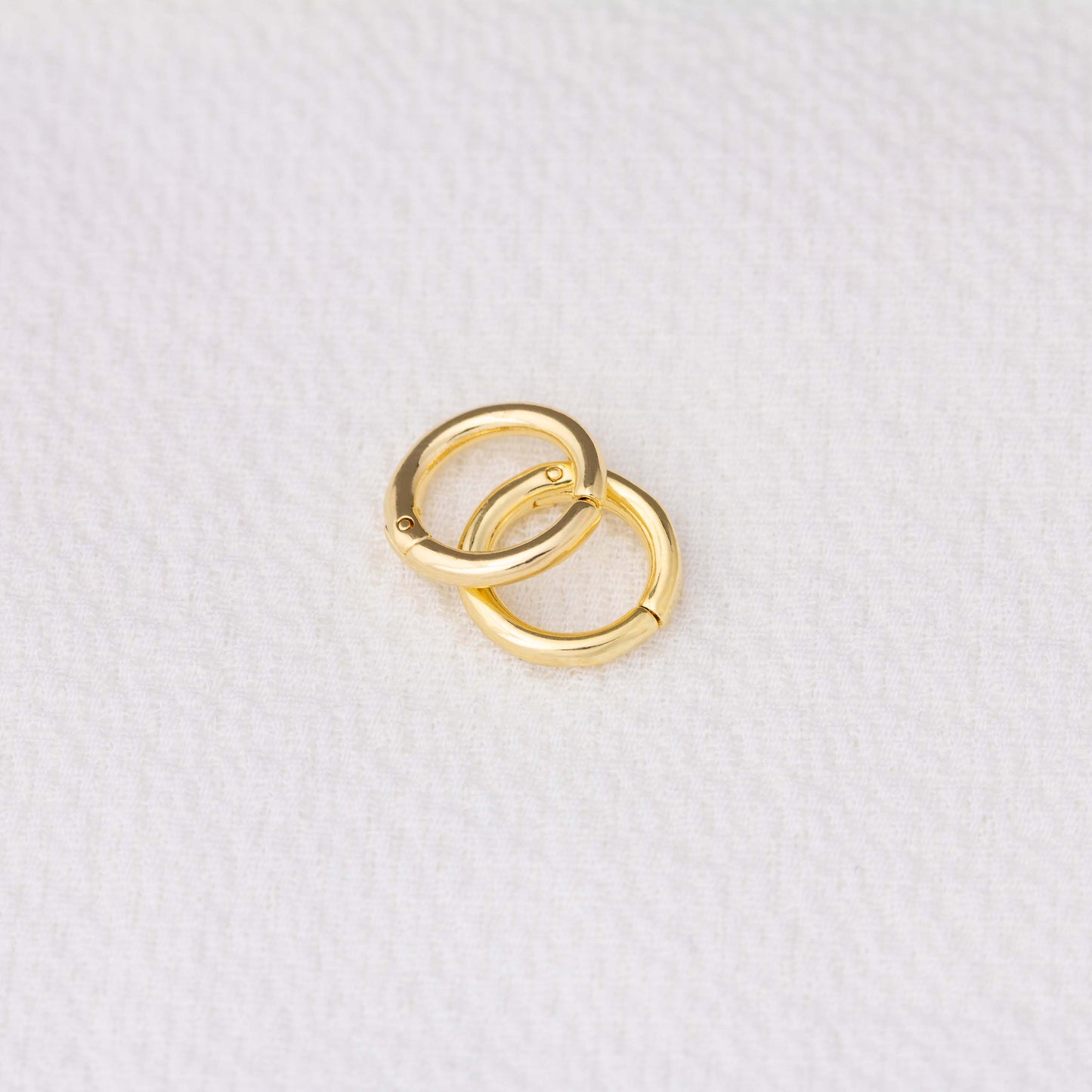 Mini Seamless Clicker Hoop Earrings - Small Hinged Hoops for Stacking