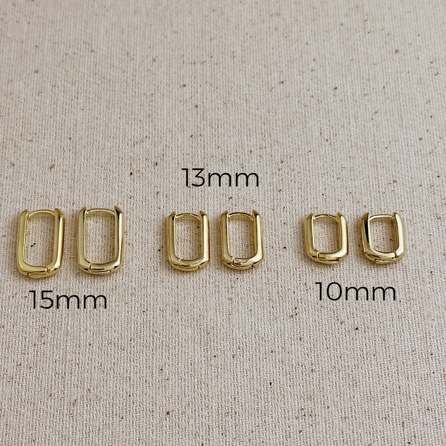 Oblong Hoop Earrings - Modern Minimalist Earrings for Women