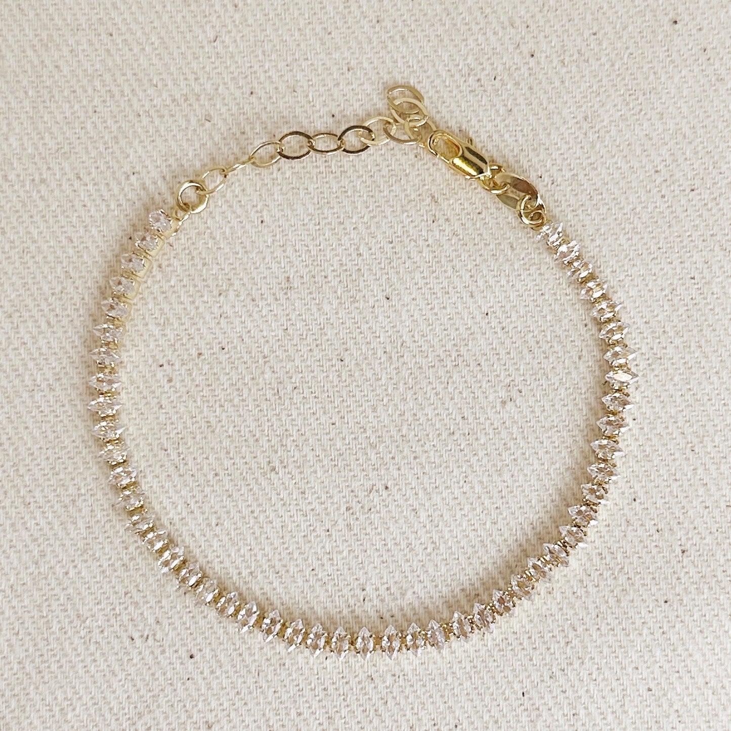 Marquise Tennis Bracelet - Sparkly CZ Diamond Bracelet for Women
