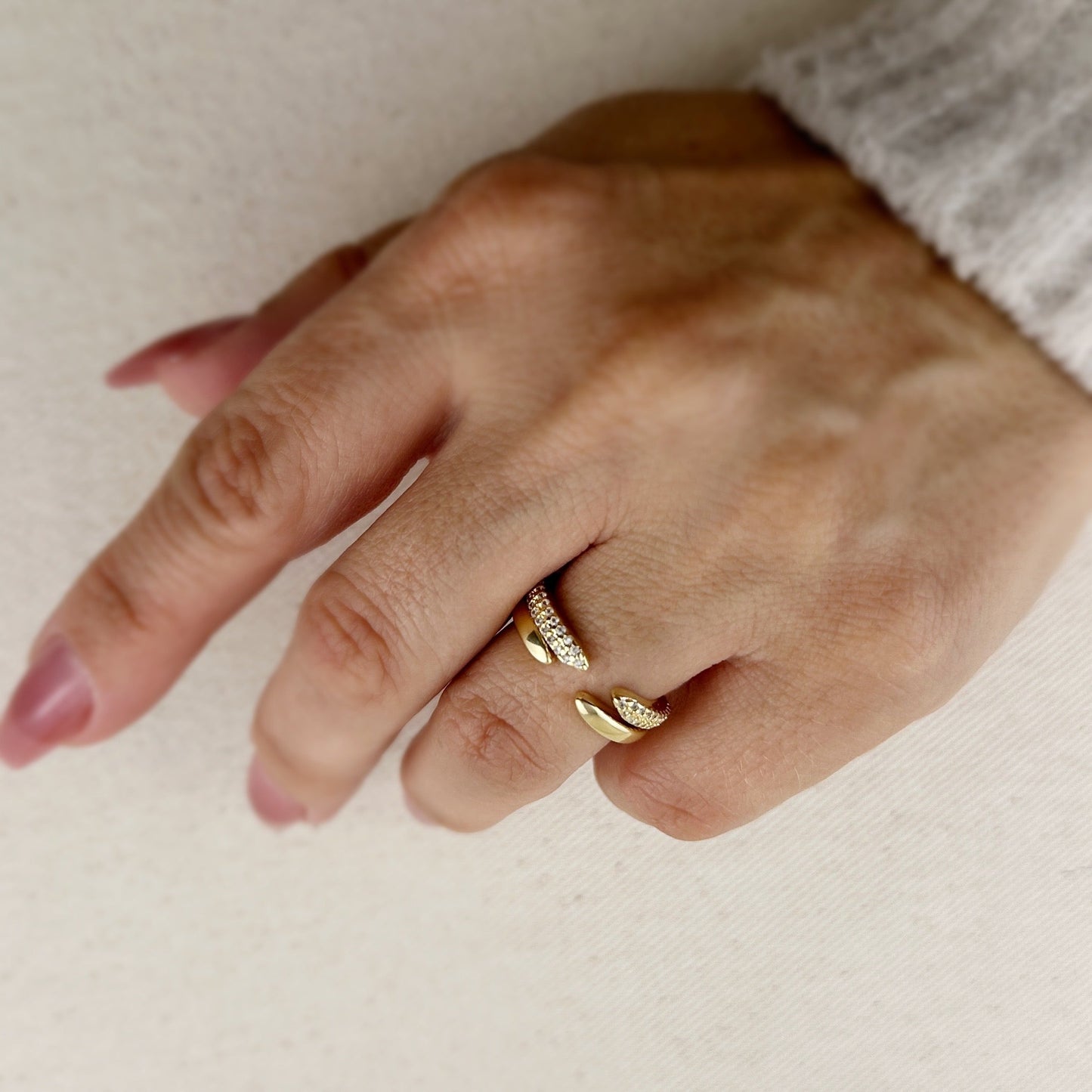 18k Gold Filled Open Top Stackable Ring