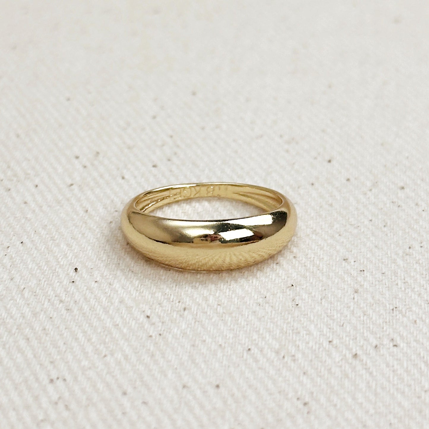 Mini Dome Ring - Minimalist Gold Ring for Women