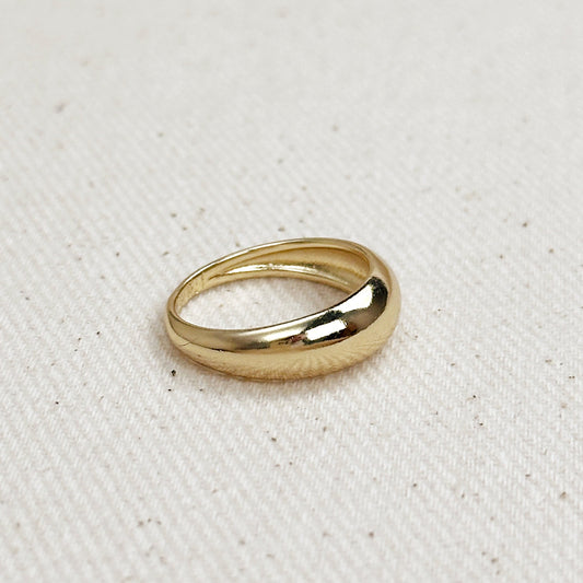 Mini Dome Ring - Minimalist Gold Ring for Women
