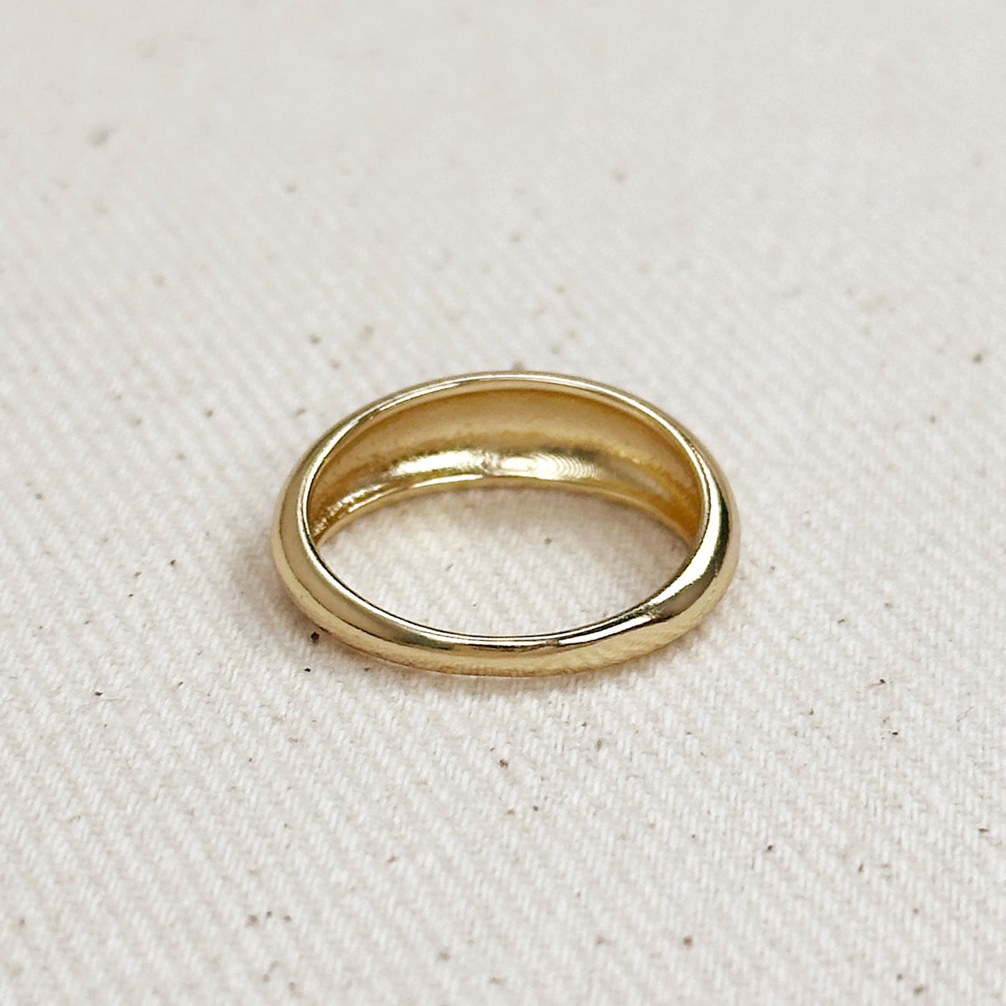 Mini Dome Ring - Minimalist Gold Ring for Women