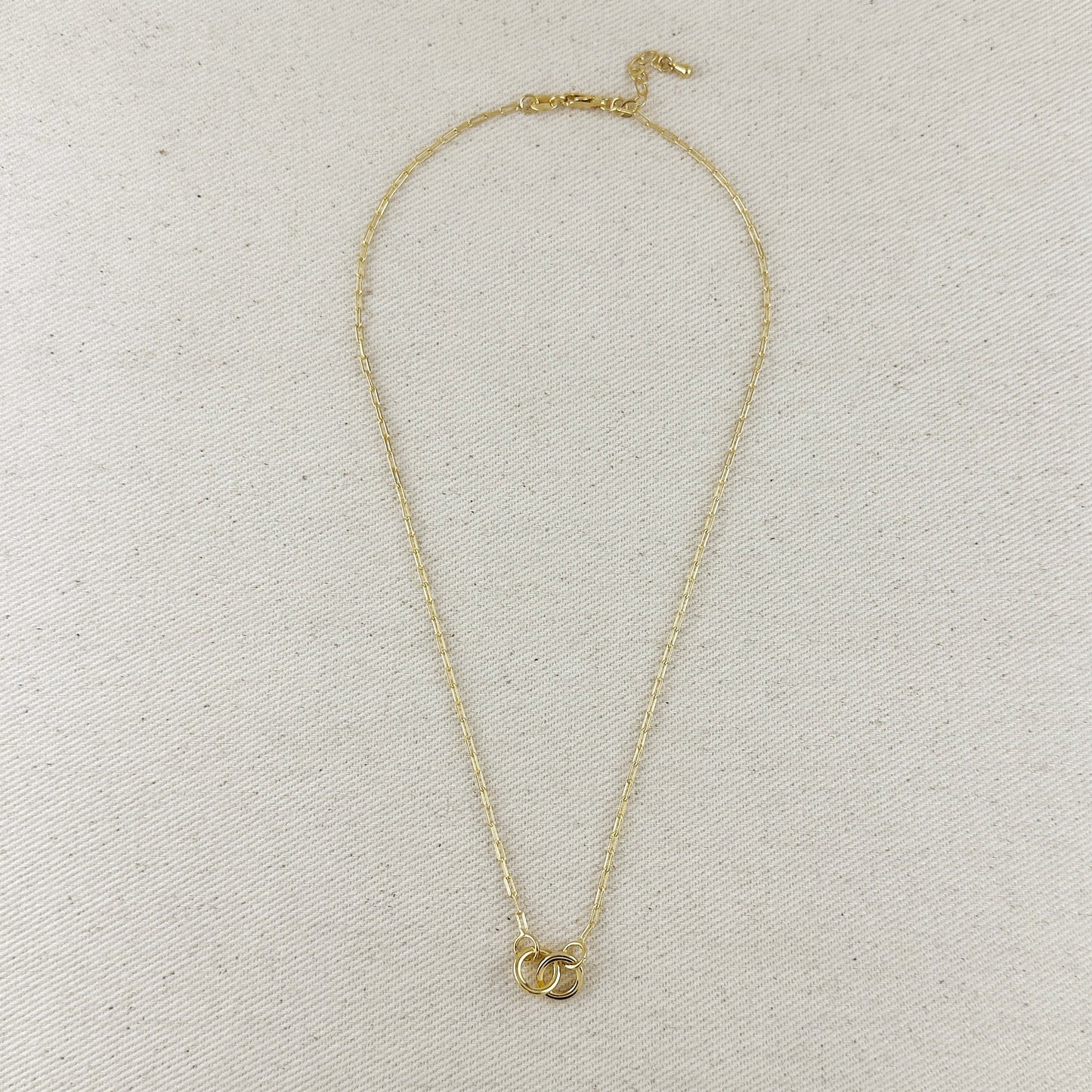 18k Gold Filled Linked Necklace