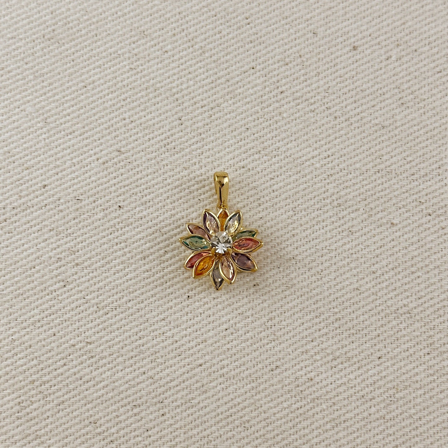 Colorful Flower Pendant