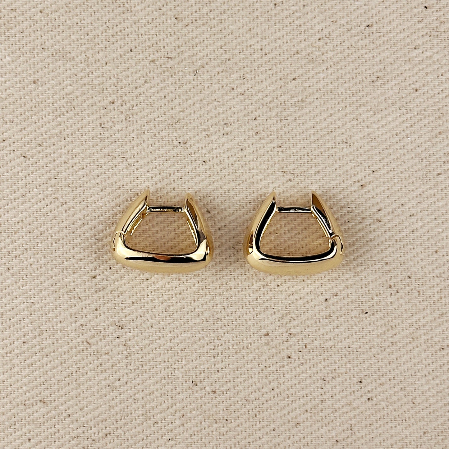 Chunky Hoop Earrings - Thick Statement Hoops for Women | 15mm