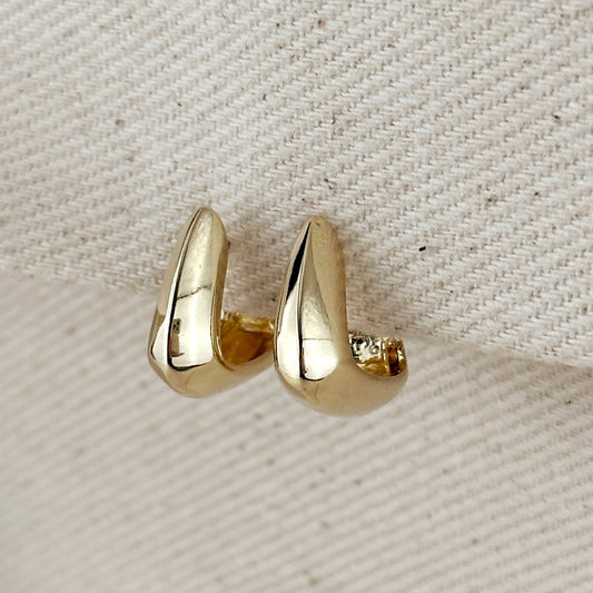 Chunky Hoop Earrings - Thick Statement Hoops for Women | 15mm