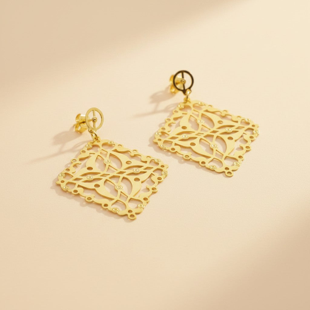 Lorena Square Earrings