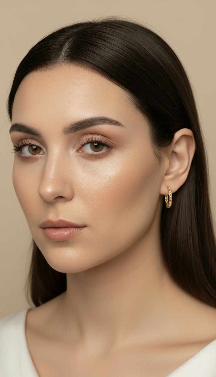 ✨ 18k Gold Filled Cuban Chain Clicker Hoop Earrings — The Classic Link, Curved Into a Hoop. Three Sizes.