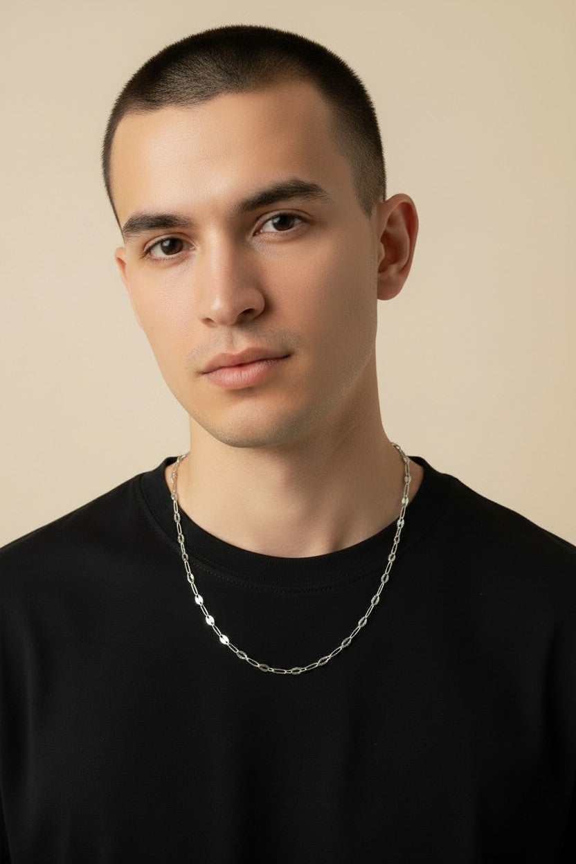 Sterling Silver 5.0mm Mirror Chain — Not Just Shine. Reflection. Pure and Absolute.