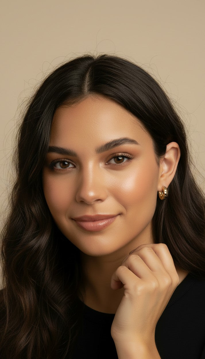 ✨ 18k Gold Filled Ribbon Huggie Hoop Earrings — The Pattern You See Through. The Gold You Can't Look Away From.