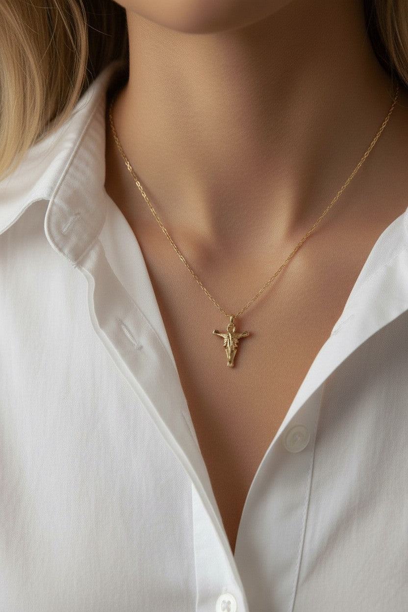 18k Gold Filled Western Skull Charm