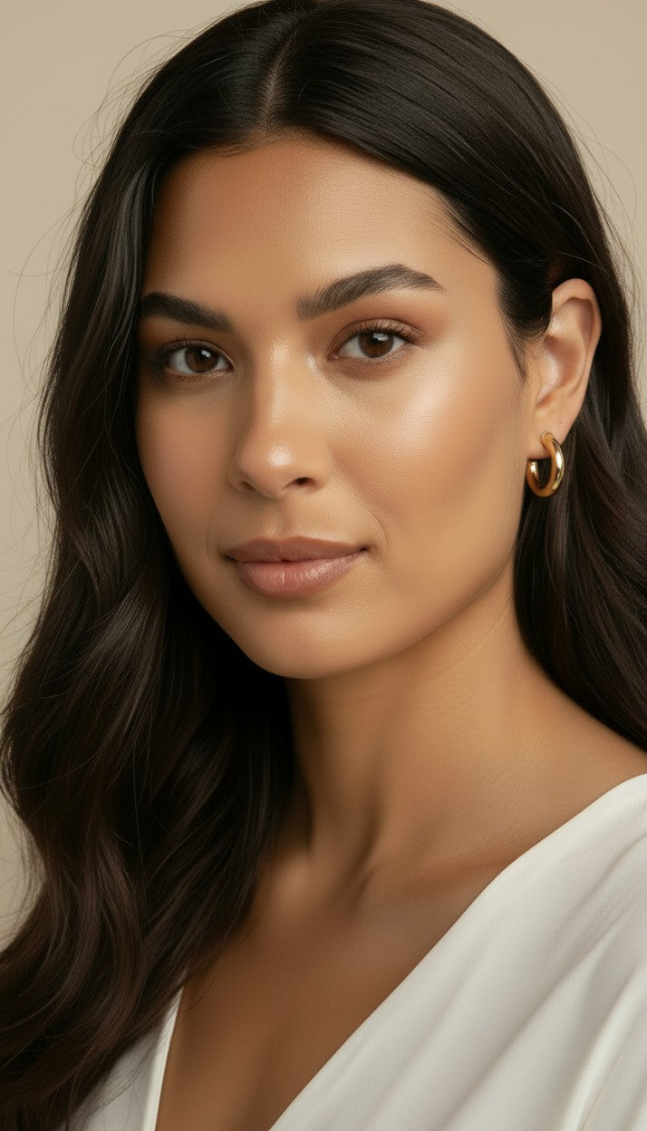 ✨ 18k Gold Filled Smooth Tube C-Hoop Earrings — The Hoop Every Collection Needs. Every Single Day.