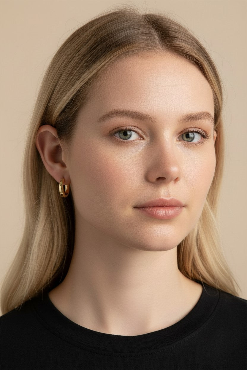 Hoop Earrings for Women - Classic Small Gold Hoops | Hypoallergenic