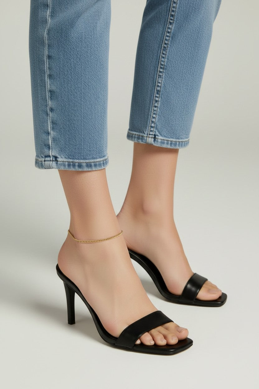 ✨ 18k Gold Filled Cuban Chain Anklet — The Classic Link. At the Ankle. Made for Every Step.