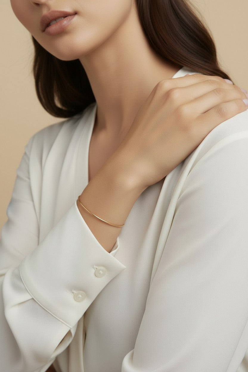 Classic Bangle Bracelet for Women - Timeless Stacking Jewelry
