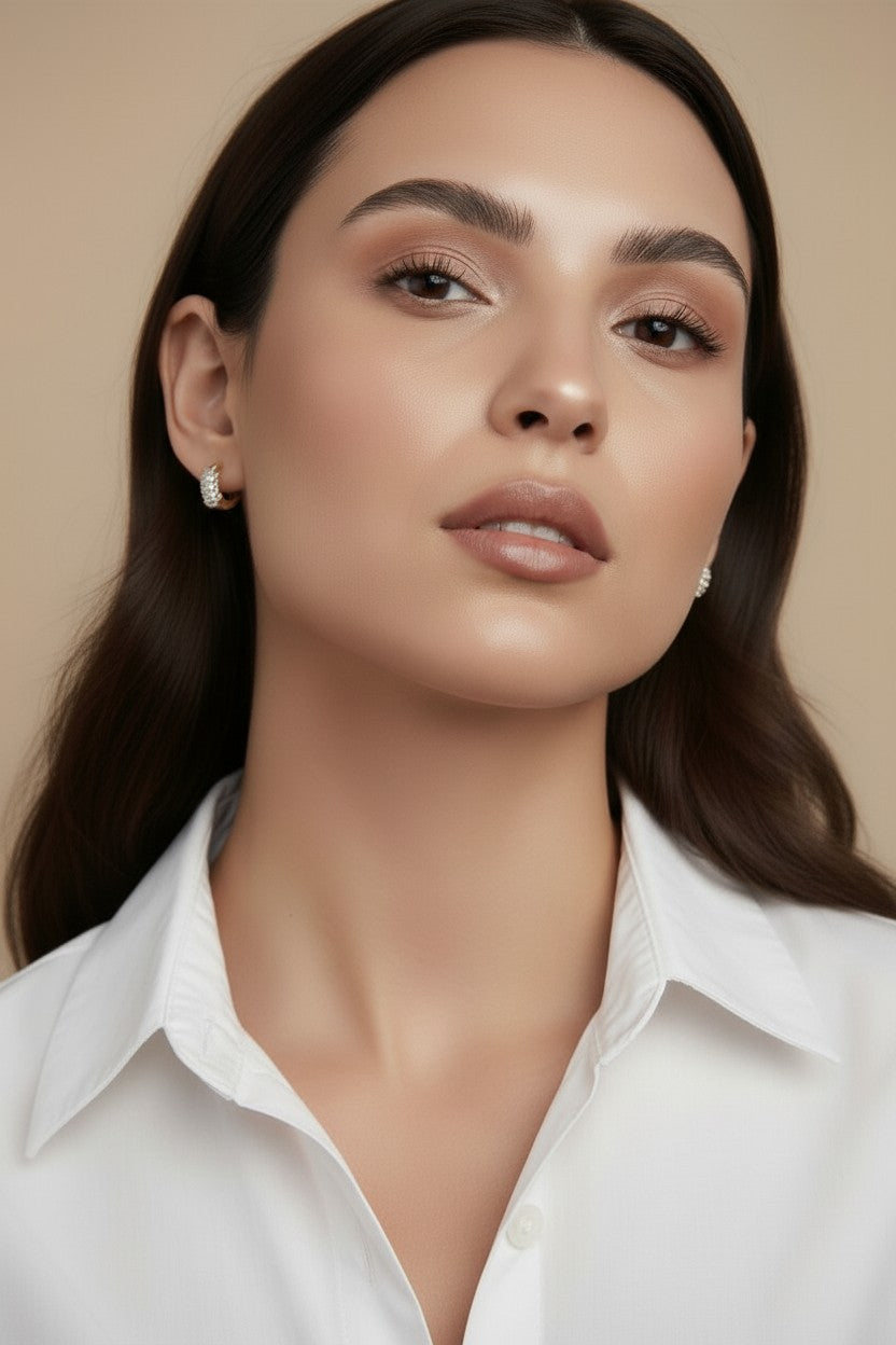 18k Gold Filled CZ Huggie Hoop Earrings — The Everyday Essential You've Been Missing