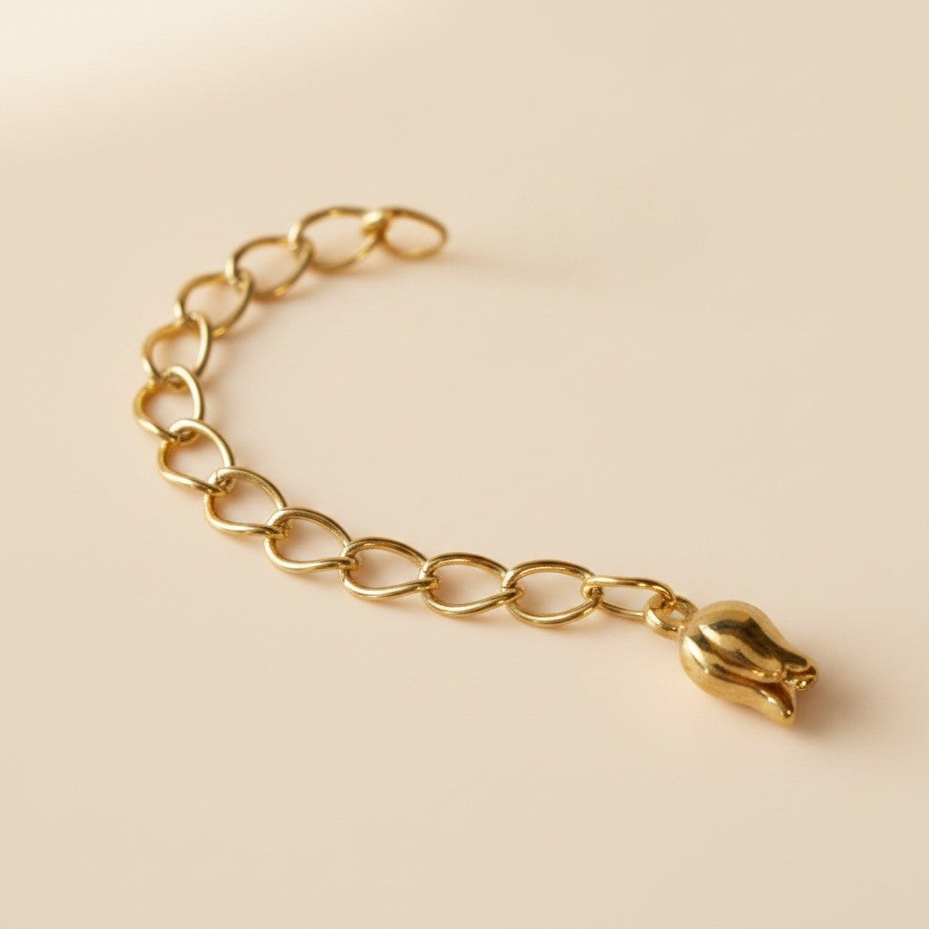 18k Gold Filled Tulip Extender Chain | An Extender with Character
