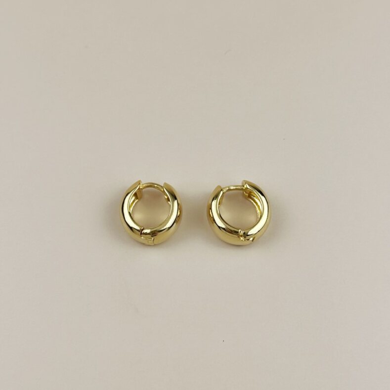 Chunky Hoop Earrings for Women - Thick Bold Statement Hoops
