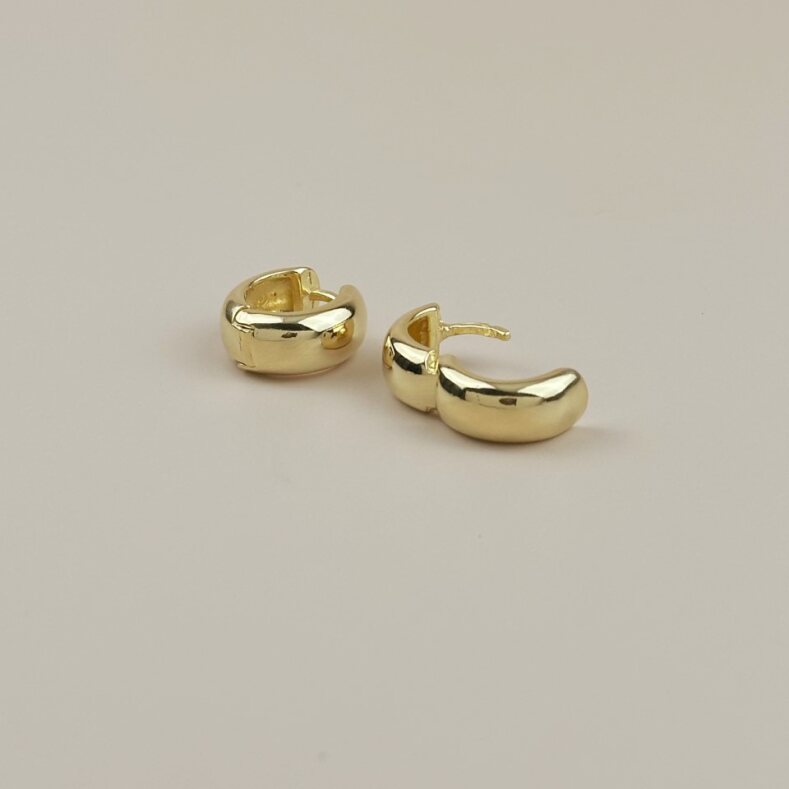 Chunky Hoop Earrings for Women - Thick Bold Statement Hoops