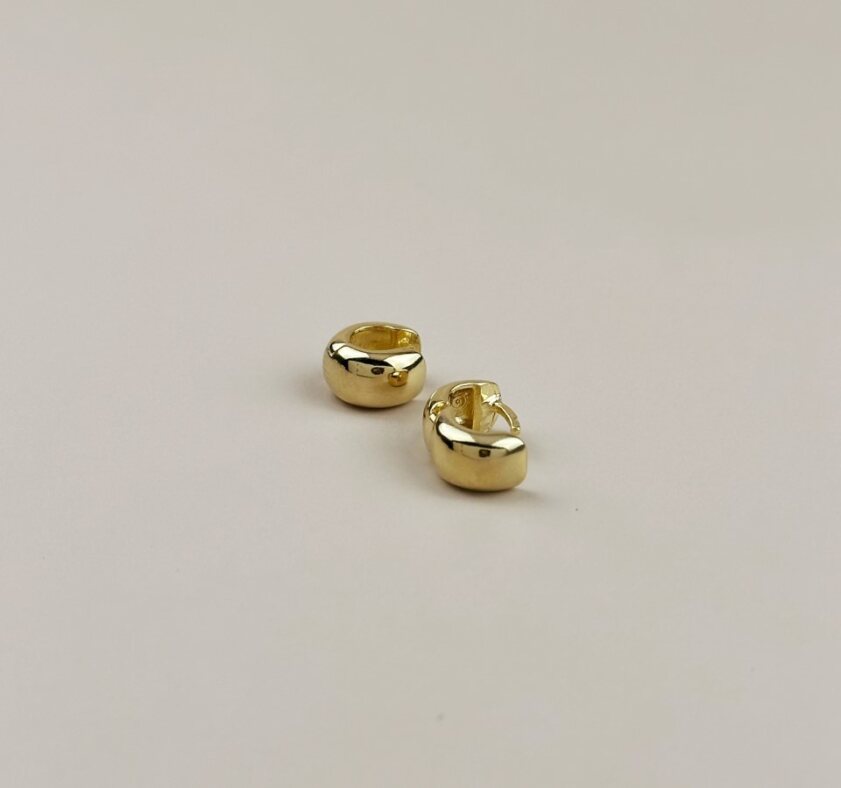Chunky Hoop Earrings for Women - Thick Bold Statement Hoops