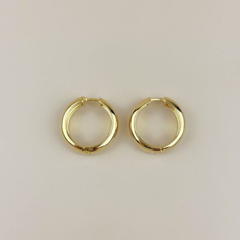 Chunky Hoop Earrings for Women - Thick Bold Statement Hoops