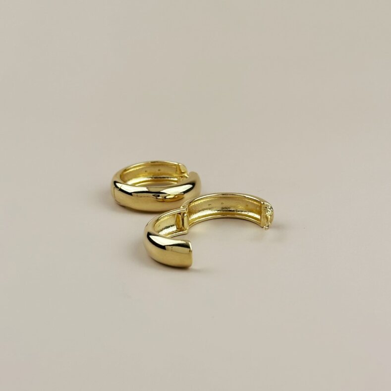 Chunky Hoop Earrings for Women - Thick Bold Statement Hoops