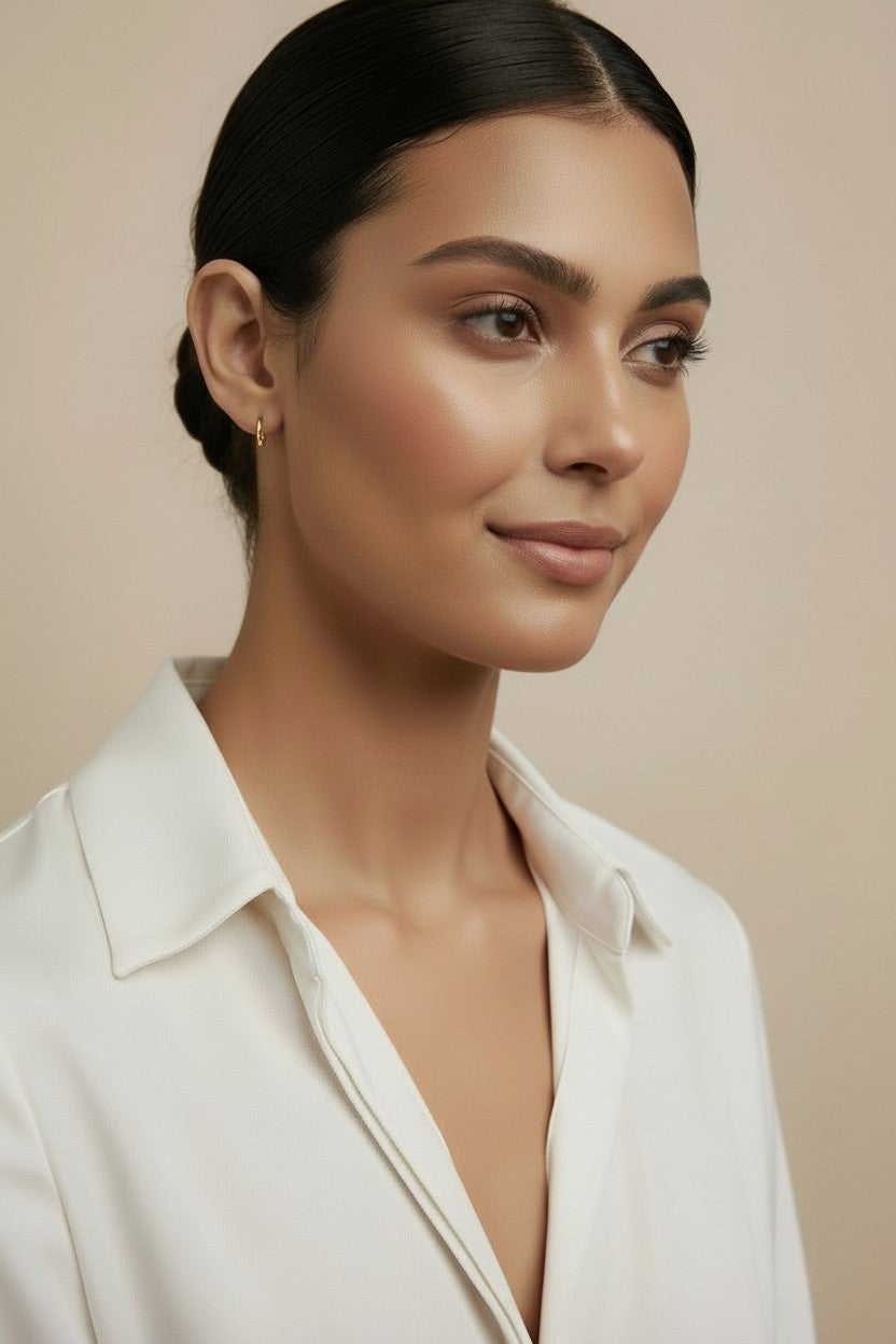 Mini Seamless Clicker Hoop Earrings - Small Hinged Hoops for Stacking