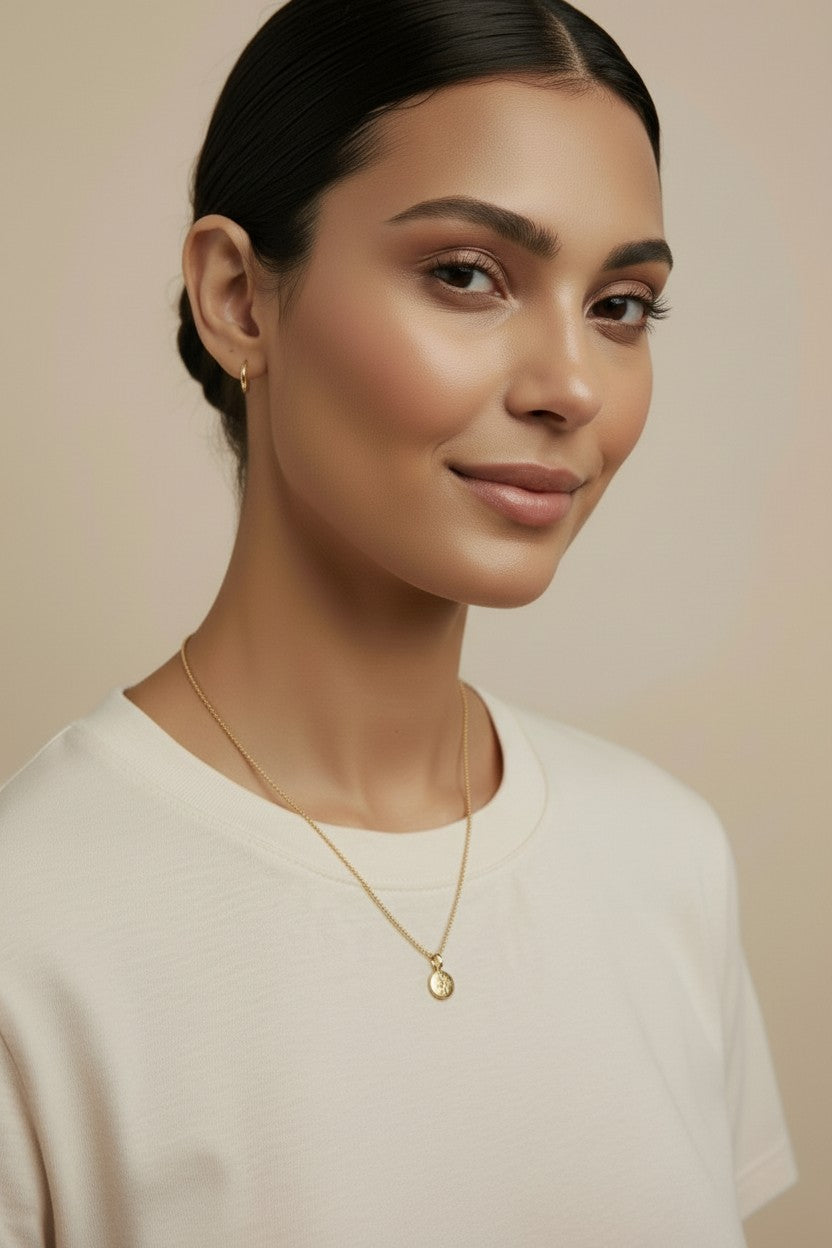 Mini Starburst Pendant for Women | CZ Diamond Star Charm | Celestial Jewelry