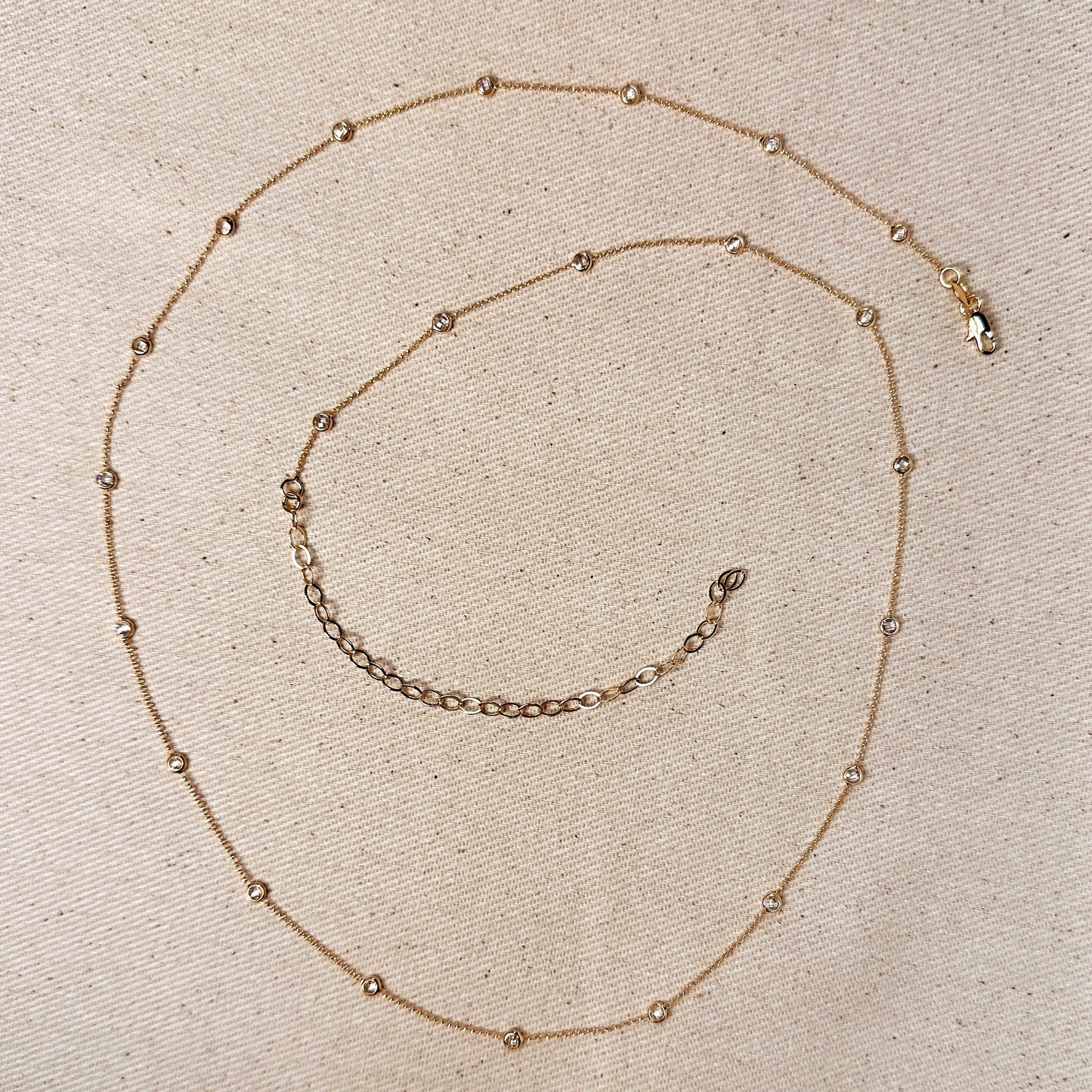 CZ Belly Chain - Sparkling Body Chain Jewelry for Women