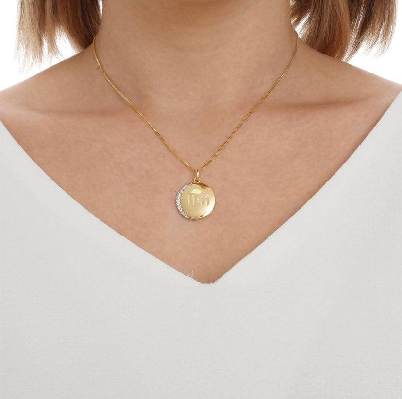 GoldFi 18k Gold Filled 11:11 Synchronicity Necklace