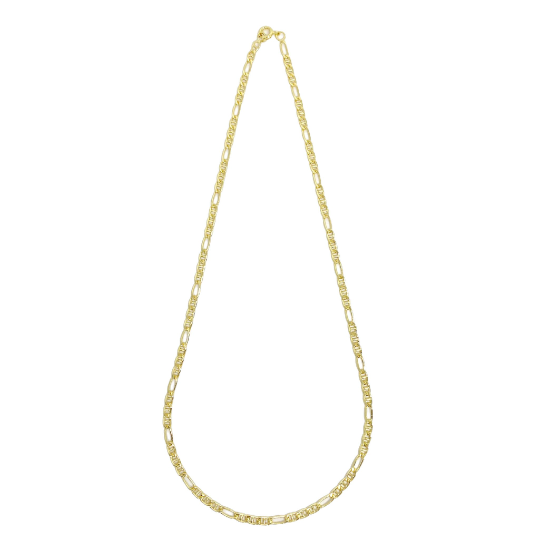 18k Gold Filled 3.5mm Figaro Mariner "Figarucci" Chain Sizes 16", 18"