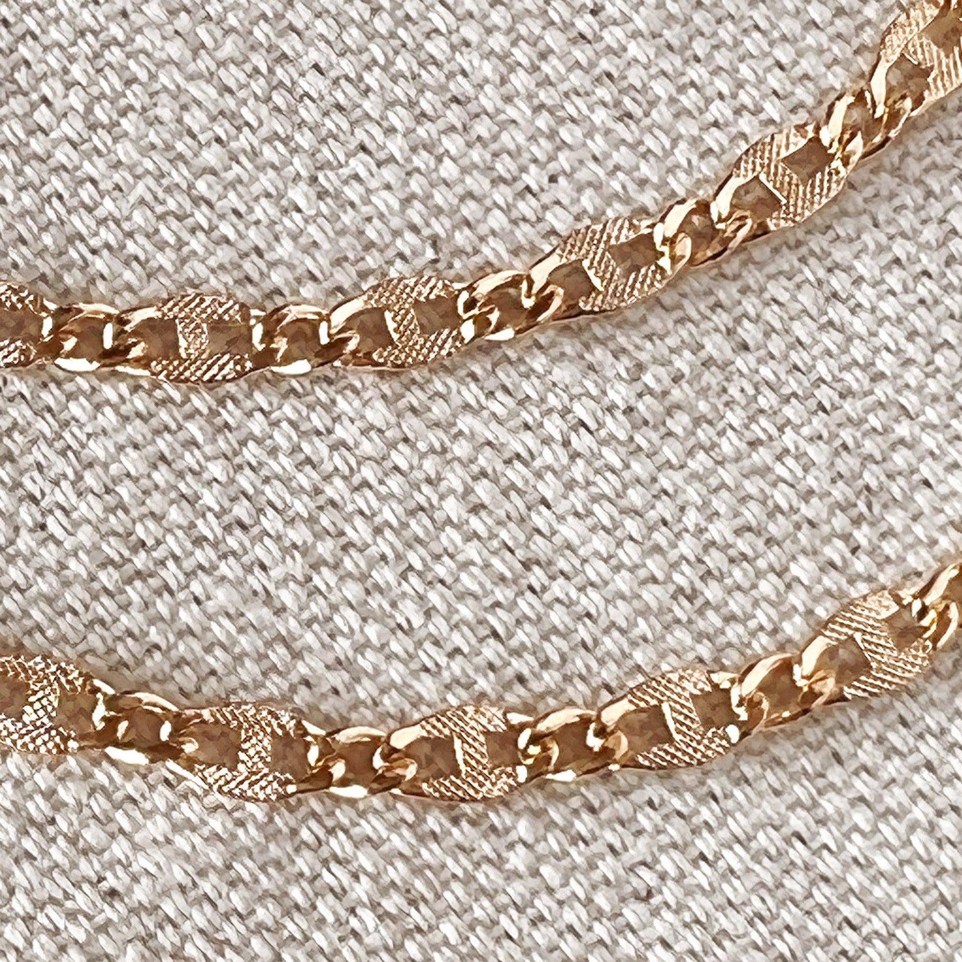 GoldFi 18k Gold Filled Detailed Chain Jewelry