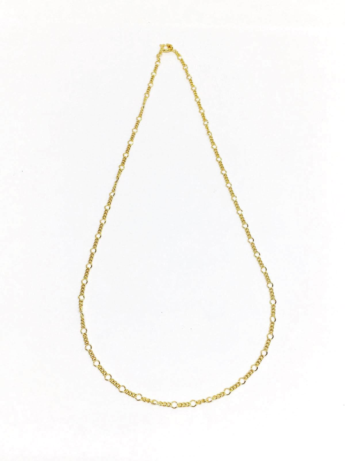 GoldFi 18k Gold Filled Evil Eye Lucky Clover Cross Charm Necklace