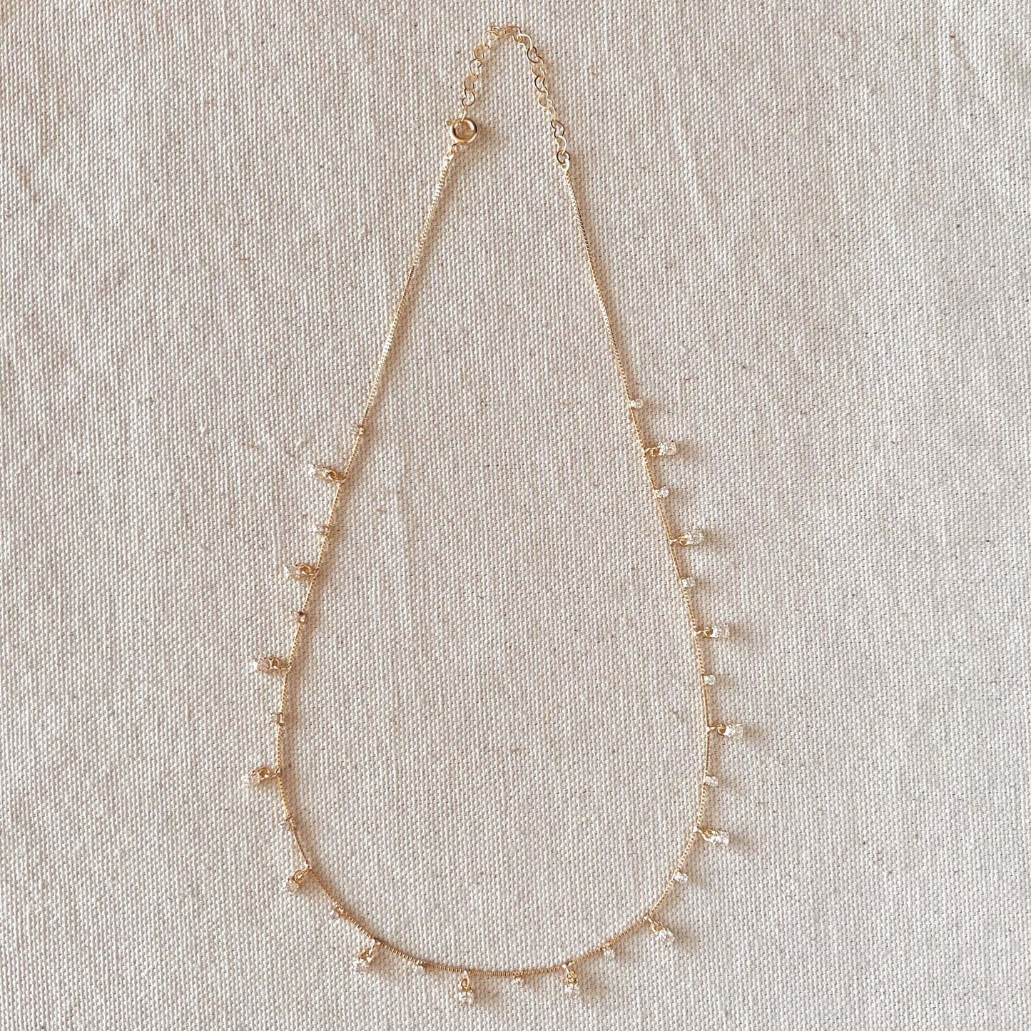 GoldFi 18k Gold Filled Sparkling Necklace