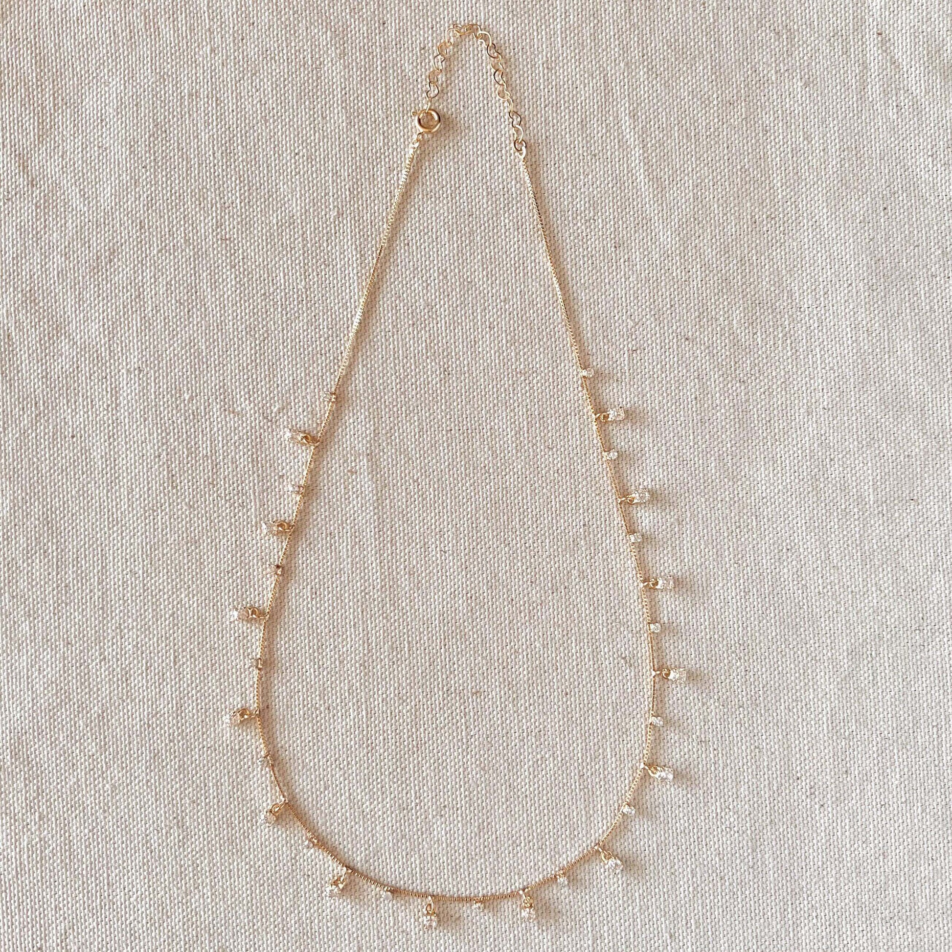 GoldFi 18k Gold Filled Sparkling Necklace
