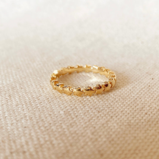 GoldFi 18k Gold Filled Stackable Stars Ring