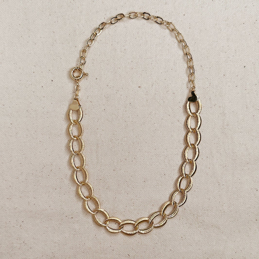 Wide Fancy Links Necklace