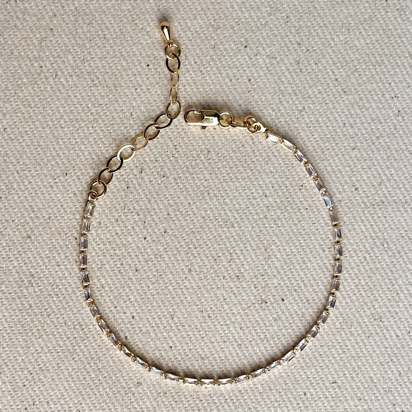 Tennis Bracelet - CZ Baguette Diamond Tennis Bracelet for Women | Luxury