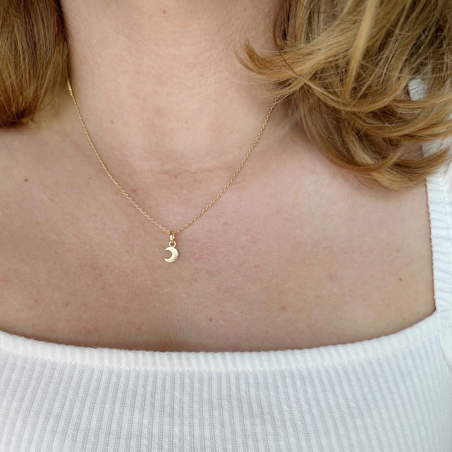 Mini Crescent Moon Charm -  Pendant for Women | Minimalist Celestial Jewelry