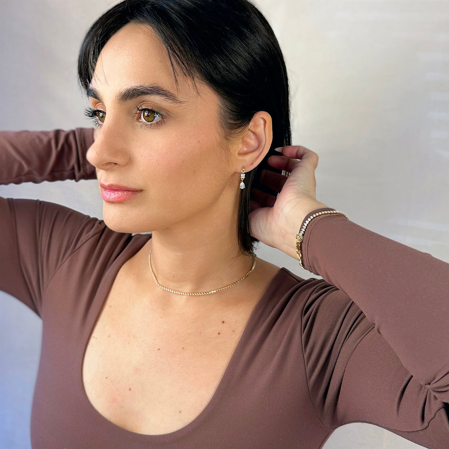 Marquise Tennis Necklace | AAAAA Cubic Zirconia | Luxury Women's Jewelry