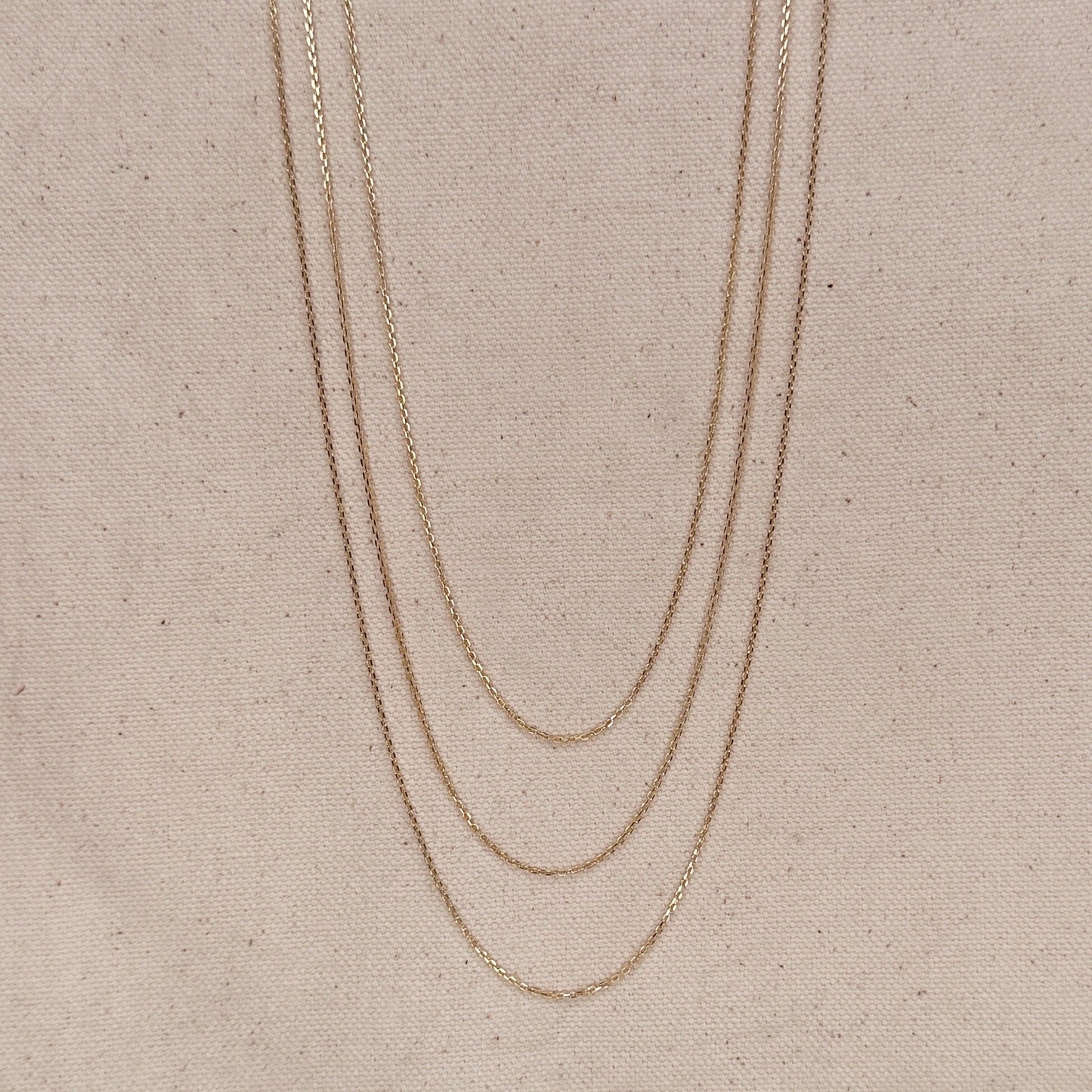 Delicate Link Chain - 0.9mm Thin Chain Necklace for Women