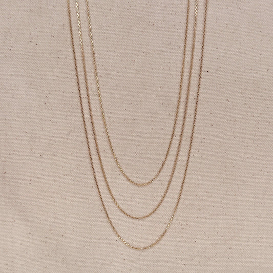 Delicate Link Chain - 0.9mm Thin Chain Necklace for Women