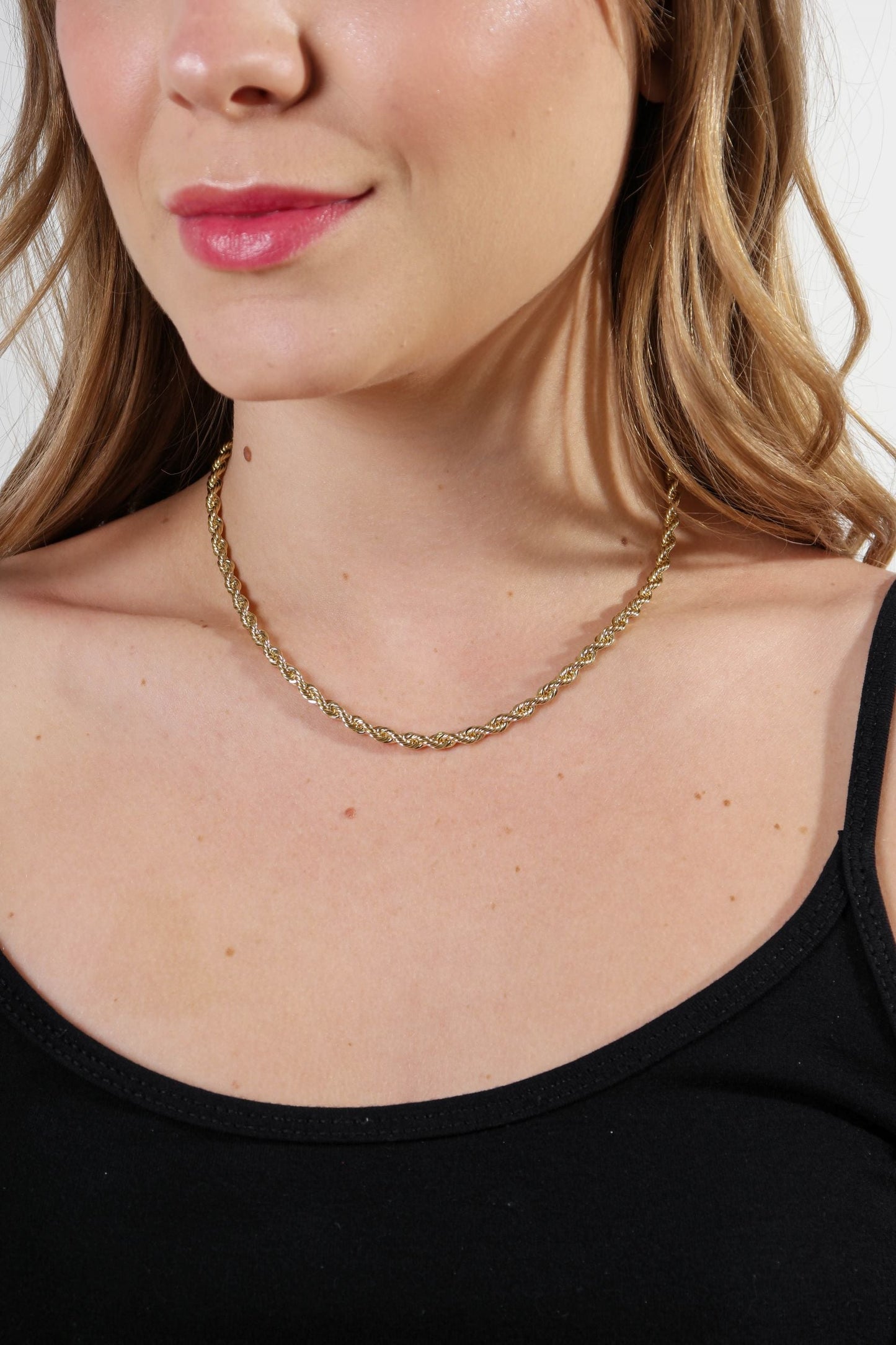 18k Gold Filled Rope Chain In 4.0mm Thickness Gold Chain Components Jewelry Making