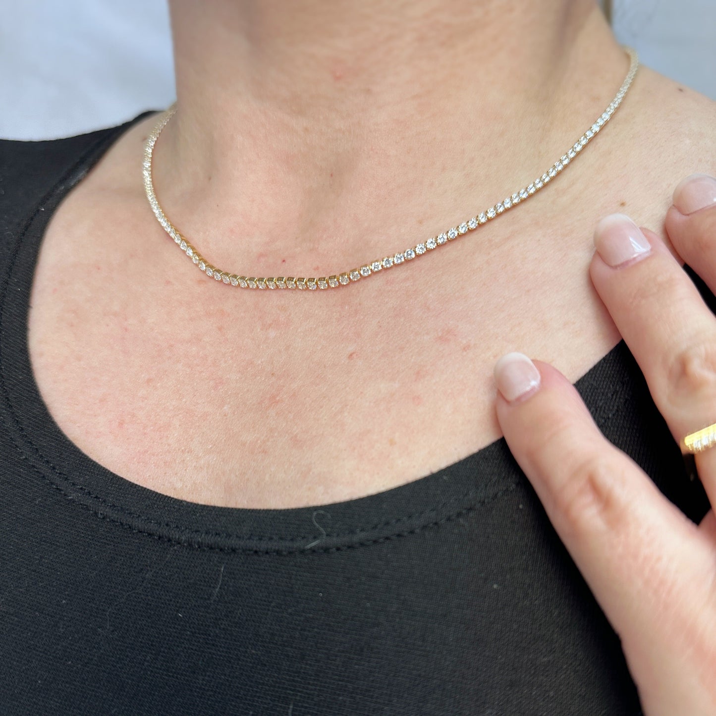 Tennis Necklace for Women - CZ Diamond Necklace | Luxury Jewelry