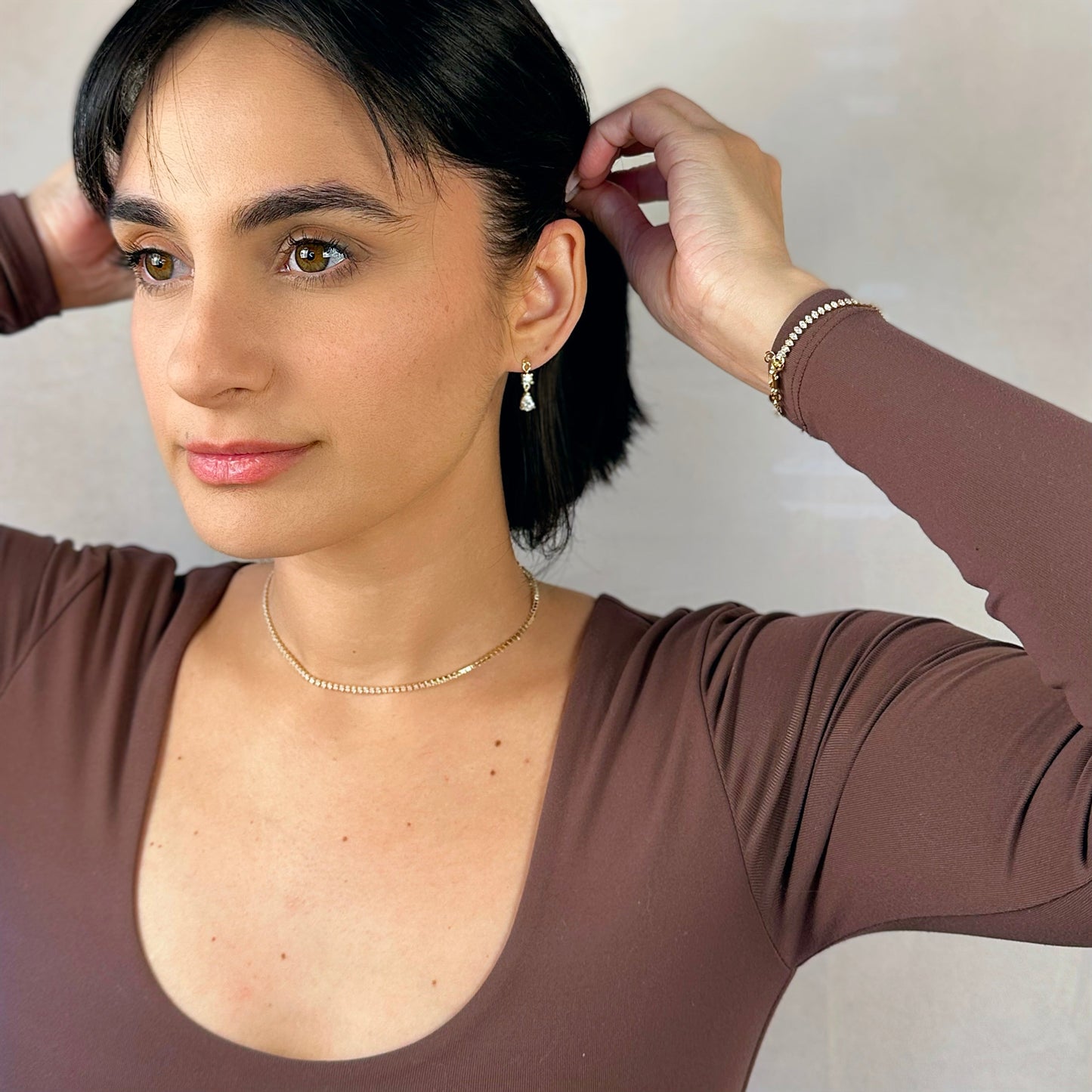 Marquise Tennis Necklace | AAAAA Cubic Zirconia | Luxury Women's Jewelry