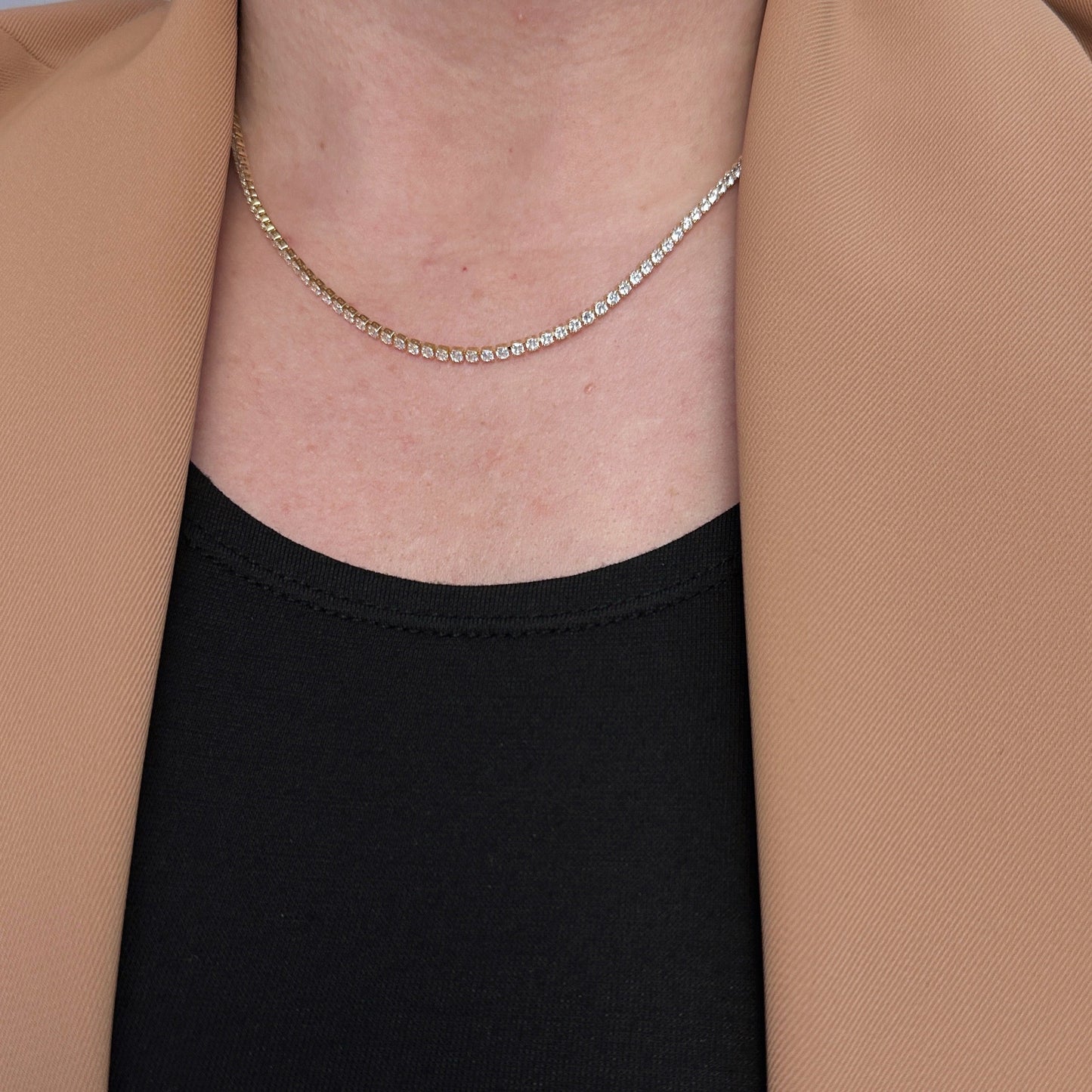 Tennis Necklace for Women - CZ Diamond Necklace | Luxury Jewelry